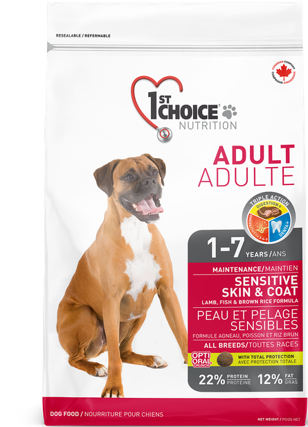 1ST CHOICE ADULTO SENSITIVE SKIN AND COAT 18 KILO
